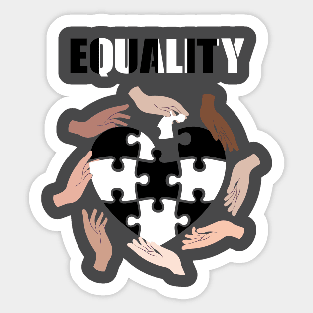 EQUALITY Equal Rights Human Rights Sticker by rjstyle7